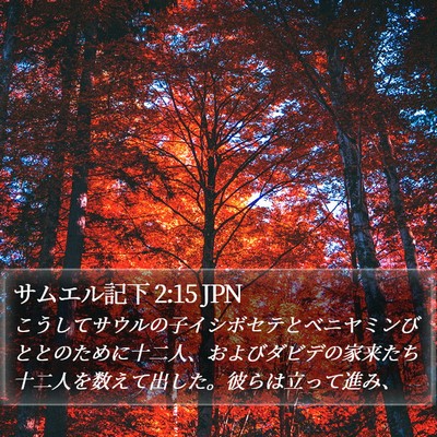 サムエル記下 2:15 JPN Bible Verse Image