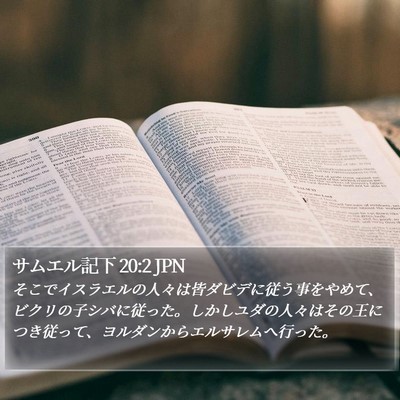 サムエル記下 20:2 JPN Bible Verse Image