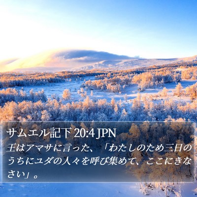 サムエル記下 20:4 JPN Bible Verse Image