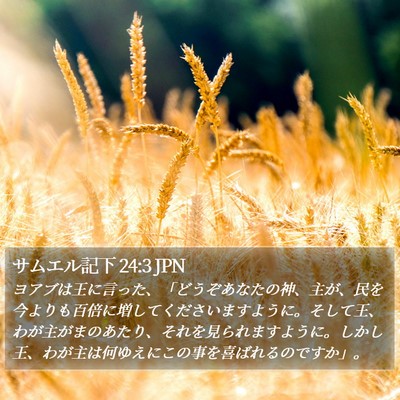 サムエル記下 24:3 JPN Bible Verse Image