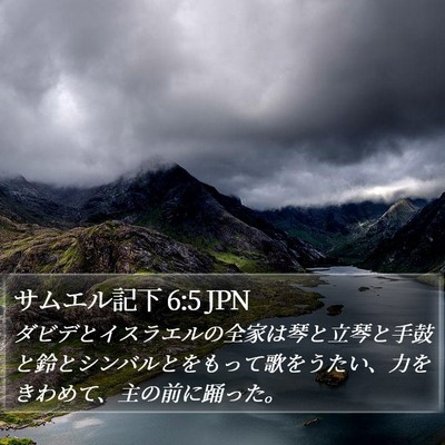サムエル記下 6:5 JPN Bible Verse Image