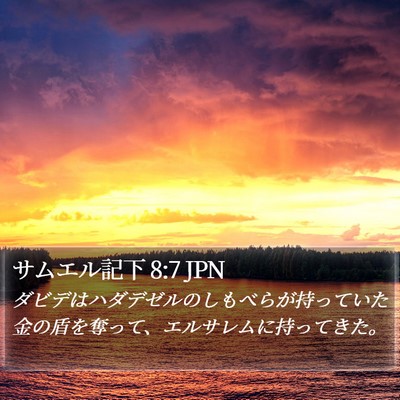 サムエル記下 8:7 JPN Bible Verse Image