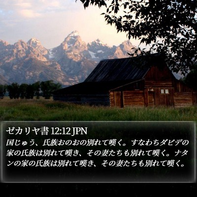 ゼカリヤ書 12:12 JPN Bible Verse Image