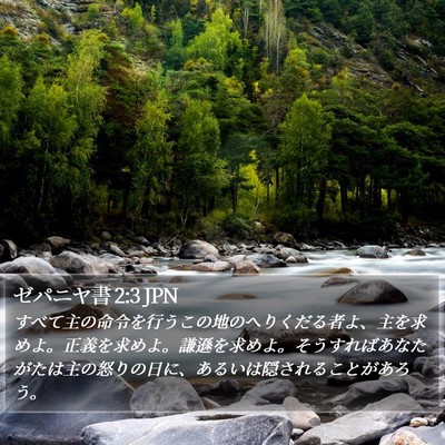 ゼパニヤ書 2:3 JPN Bible Verse Image