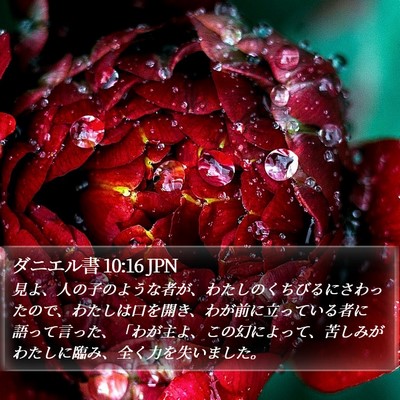 ダニエル書 10:16 JPN Bible Verse Image