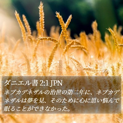 ダニエル書 2:1 JPN Bible Verse Image