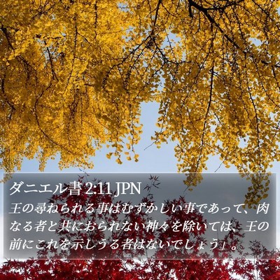 ダニエル書 2:11 JPN Bible Verse Image