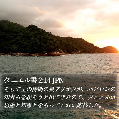 ダニエル書 2:14 JPN Bible Verse Image