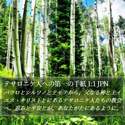 テサロニケ人への第一の手紙 1:1 JPN Bible Verse Image