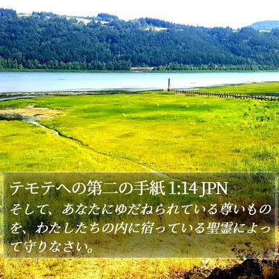 テモテヘの第二の手紙 1:14 JPN Bible Verse Image
