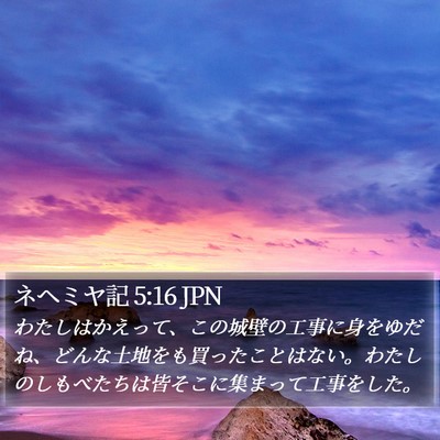 ネヘミヤ記 5:16 JPN Bible Verse Image