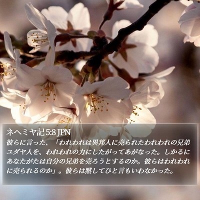 ネヘミヤ記 5:8 JPN Bible Verse Image