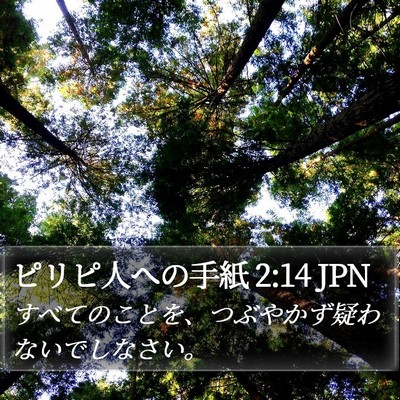 ピリピ人への手紙 2:14 JPN Bible Verse Image