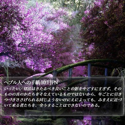 ヘブル人への手紙 10:1 JPN Bible Verse Image