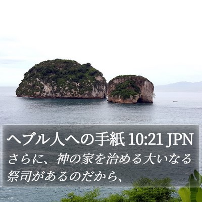 ヘブル人への手紙 10:21 JPN Bible Verse Image