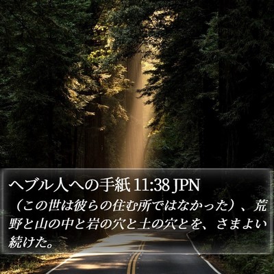 ヘブル人への手紙 11:38 JPN Bible Verse Image