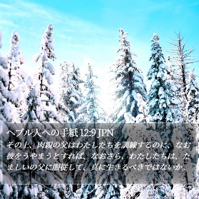 ヘブル人への手紙 12:9 JPN Bible Verse Image