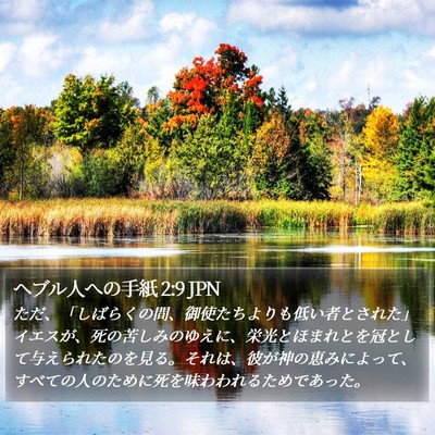 ヘブル人への手紙 2:9 JPN Bible Verse Image