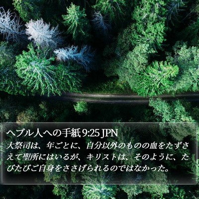 ヘブル人への手紙 9:25 JPN Bible Verse Image