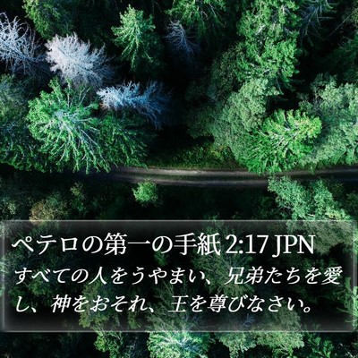 ペテロの第一の手紙 2:17 JPN Bible Verse Image