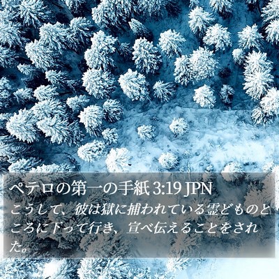 ペテロの第一の手紙 3:19 JPN Bible Verse Image