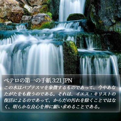 ペテロの第一の手紙 3:21 JPN Bible Verse Image