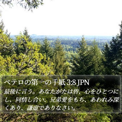 ペテロの第一の手紙 3:8 JPN Bible Verse Image