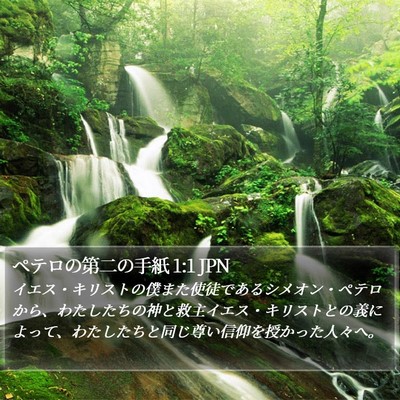 ペテロの第二の手紙 1:1 JPN Bible Verse Image