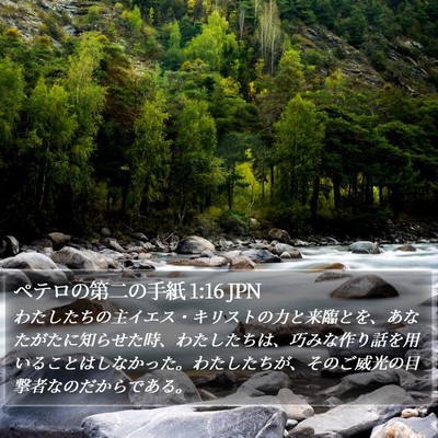 ペテロの第二の手紙 1:16 JPN Bible Verse Image