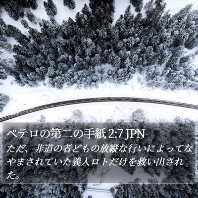ペテロの第二の手紙 2:7 JPN Bible Verse Image