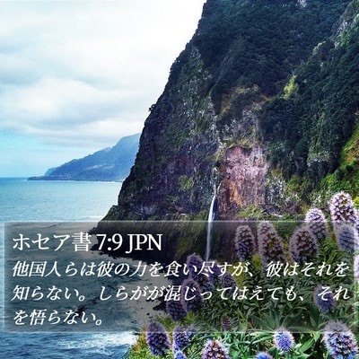 ホセア書 7:9 JPN Bible Verse Image
