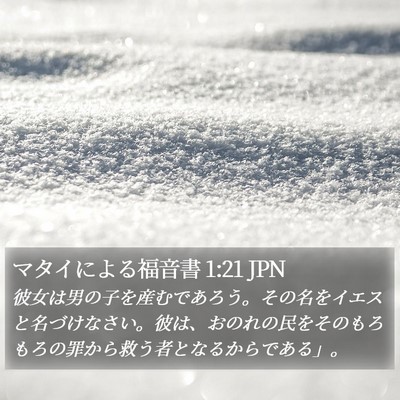 マタイによる福音書 1:21 JPN Bible Verse Image