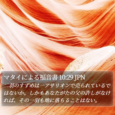 マタイによる福音書 10:29 JPN Bible Verse Image