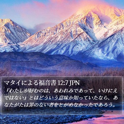 マタイによる福音書 12:7 JPN Bible Verse Image
