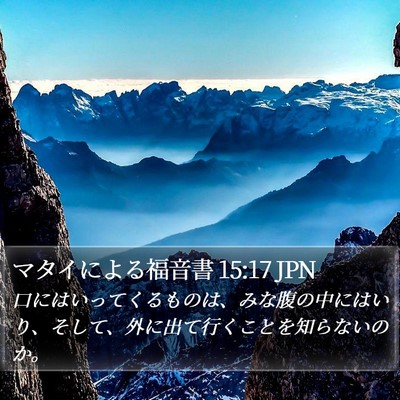 マタイによる福音書 15:17 JPN Bible Verse Image