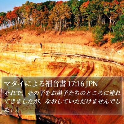 マタイによる福音書 17:16 JPN Bible Verse Image