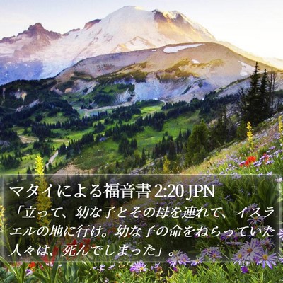 マタイによる福音書 2:20 JPN Bible Verse Image