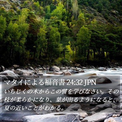 マタイによる福音書 24:32 JPN Bible Verse Image