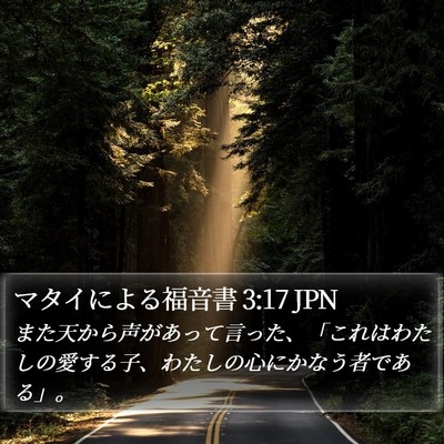 マタイによる福音書 3:17 JPN Bible Verse Image