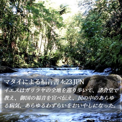 マタイによる福音書 4:23 JPN Bible Verse Image