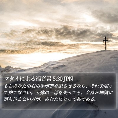 マタイによる福音書 5:30 JPN Bible Verse Image