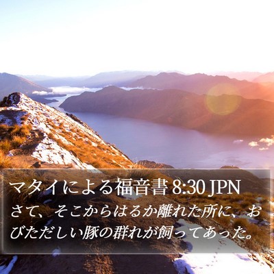 マタイによる福音書 8:30 JPN Bible Verse Image
