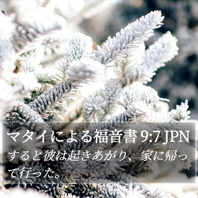 マタイによる福音書 9:7 JPN Bible Verse Image