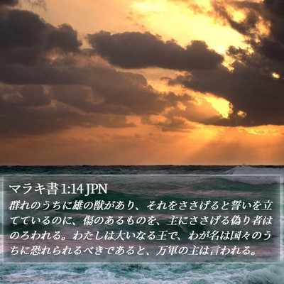 マラキ書 1:14 JPN Bible Verse Image