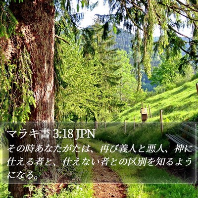 マラキ書 3:18 JPN Bible Verse Image