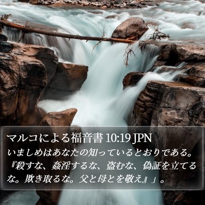 マルコによる福音書 10:19 JPN Bible Verse Image