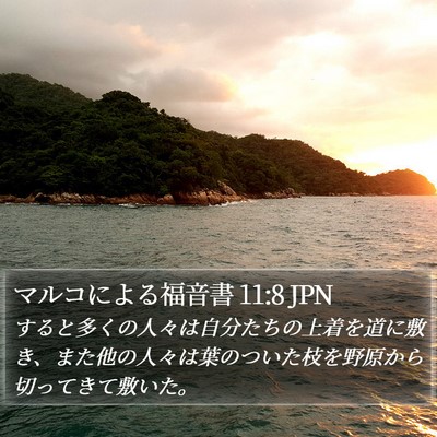 マルコによる福音書 11:8 JPN Bible Verse Image