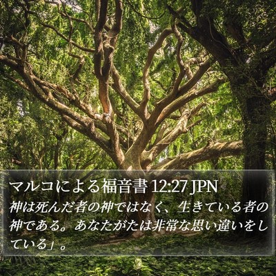 マルコによる福音書 12:27 JPN Bible Verse Image