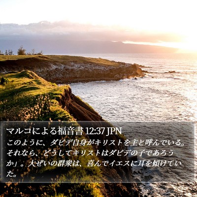 マルコによる福音書 12:37 JPN Bible Verse Image