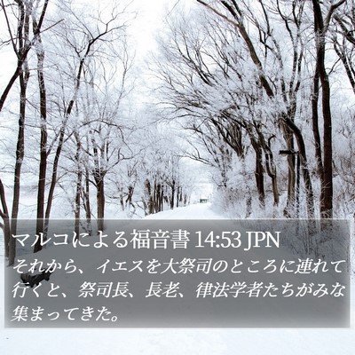 マルコによる福音書 14:53 JPN Bible Verse Image